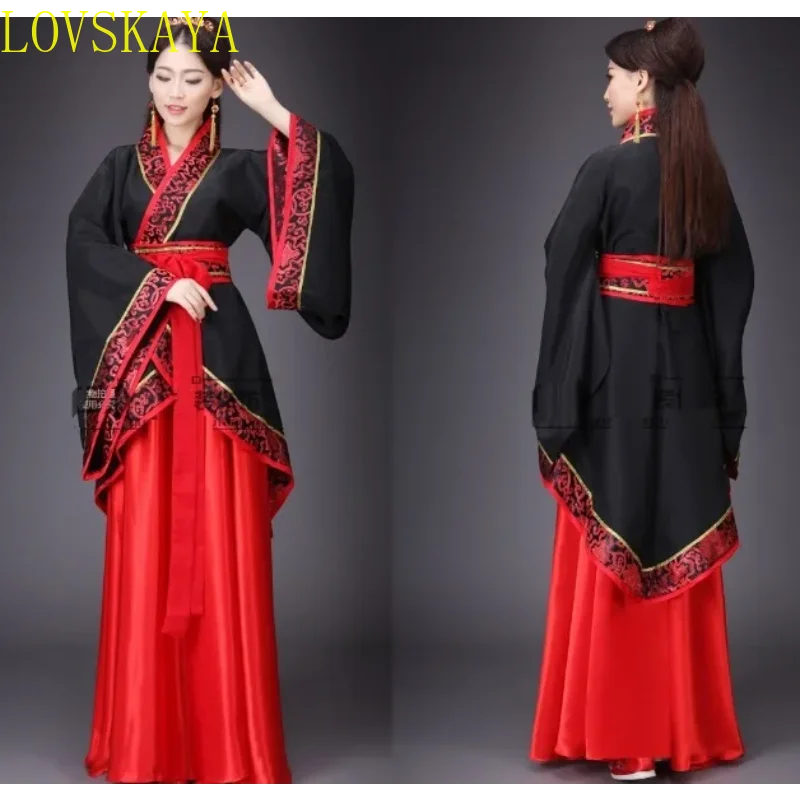 Hanfu-Costume de brevAlberoise Traditionnelle pour Homme et Femme, Tenue de Scène pour Dame