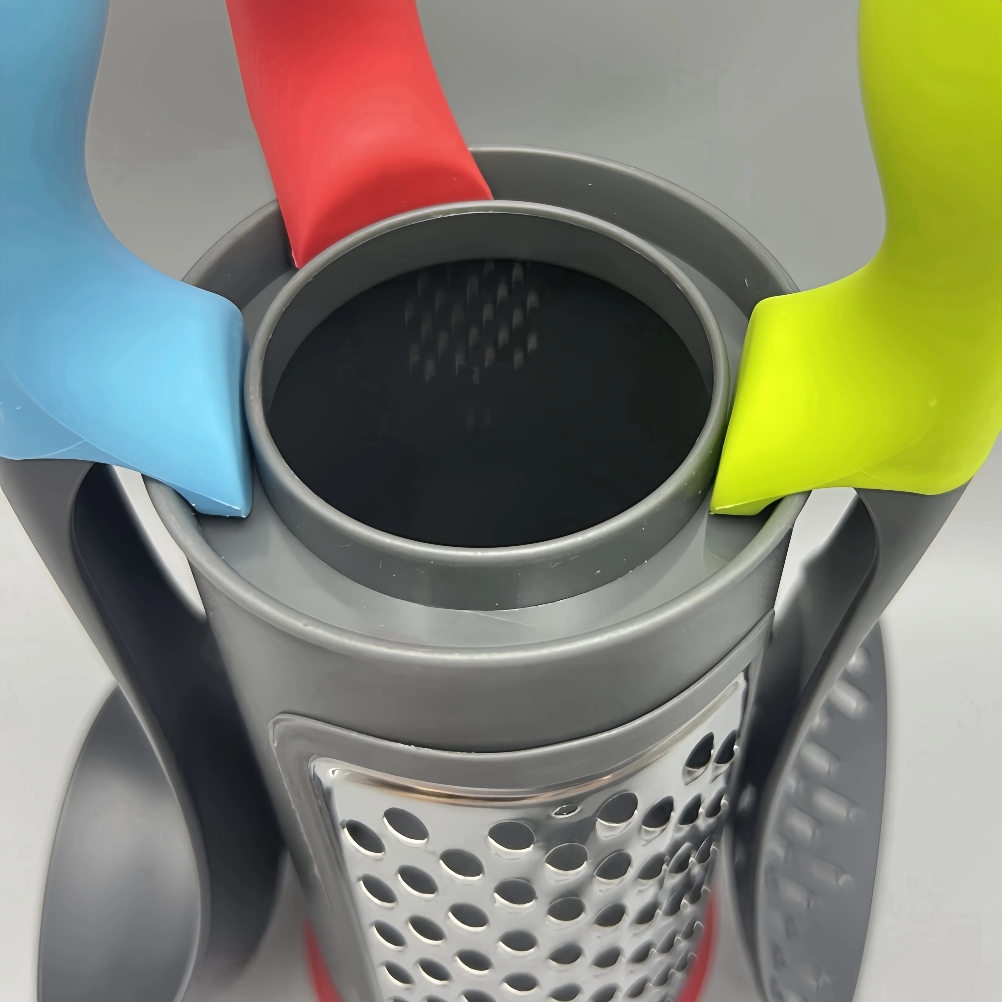 6/pcs Innovated Grater Holder Kitchen Tool Set Colorful Non-stick Kitchen Utensil Set with  Fry Turner Ladle Spaghetti Server