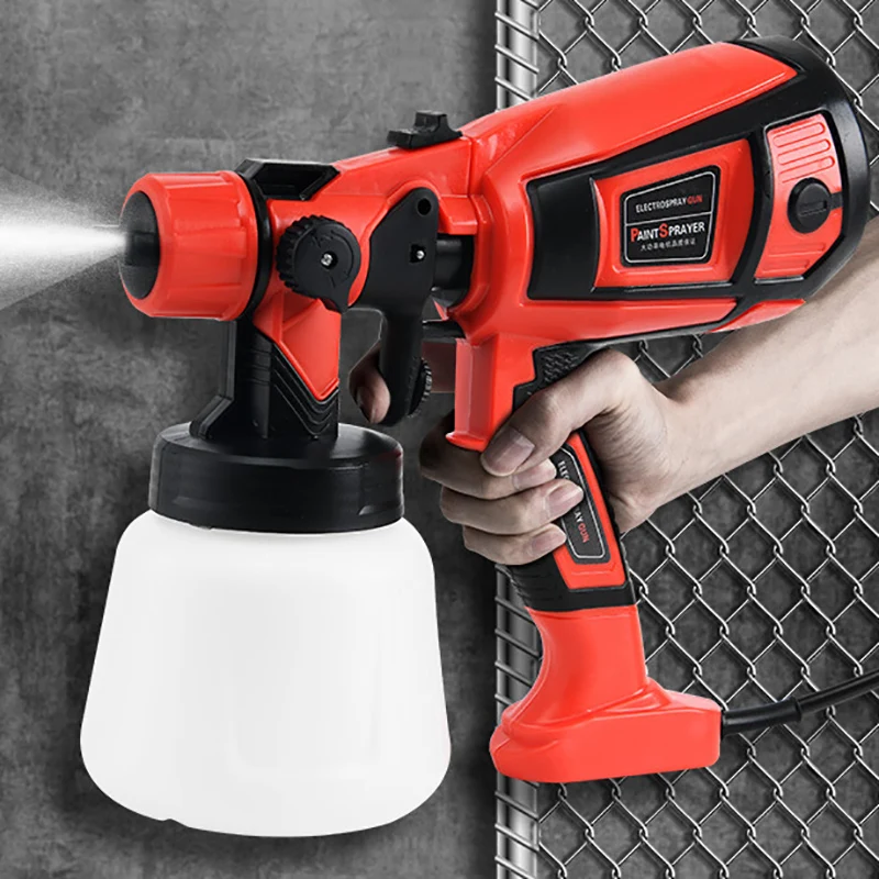 900ml Electric Spray Gun High Power Tools Paint Sprayer 32000rmp Auto Furniture Steel Coating Airbrush Pressure Paint Sprayer