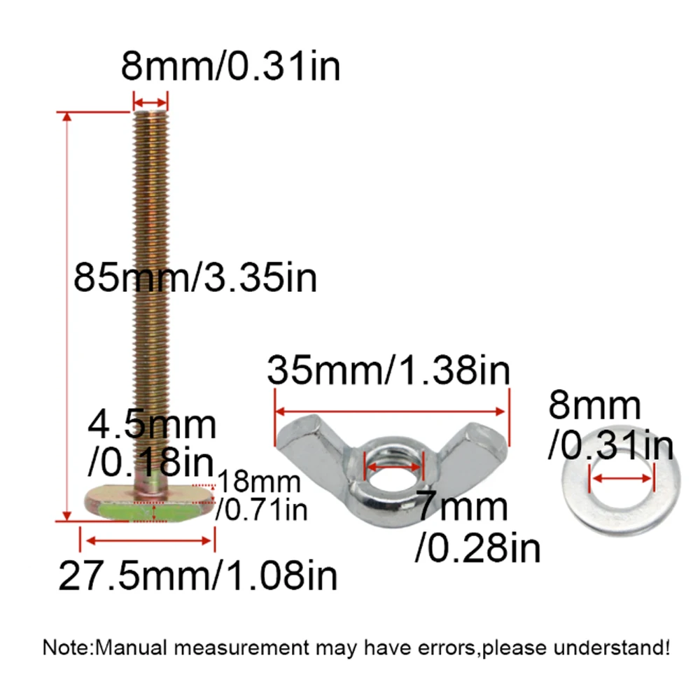 5Sets 85MM CNC Milling Engraving Mchine Bow Press Plate Clamp Fixture Fastening Platen for T-slot Working Table