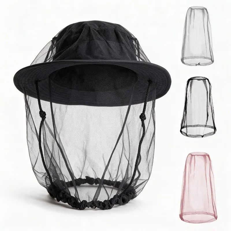 Anti-Mosquito Hat with Mesh Face Shield – Breathable, Adjustable, Ideal for Fishing, Camping & Gardening, Unisex