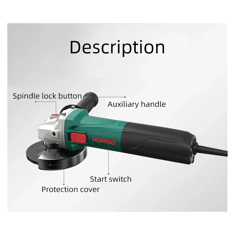 Brushless 1250W 1010W Electric Angle Grinder 125mm 100mm Angle Grinder Metal Cutting Grinder Handheld Polishing Machine