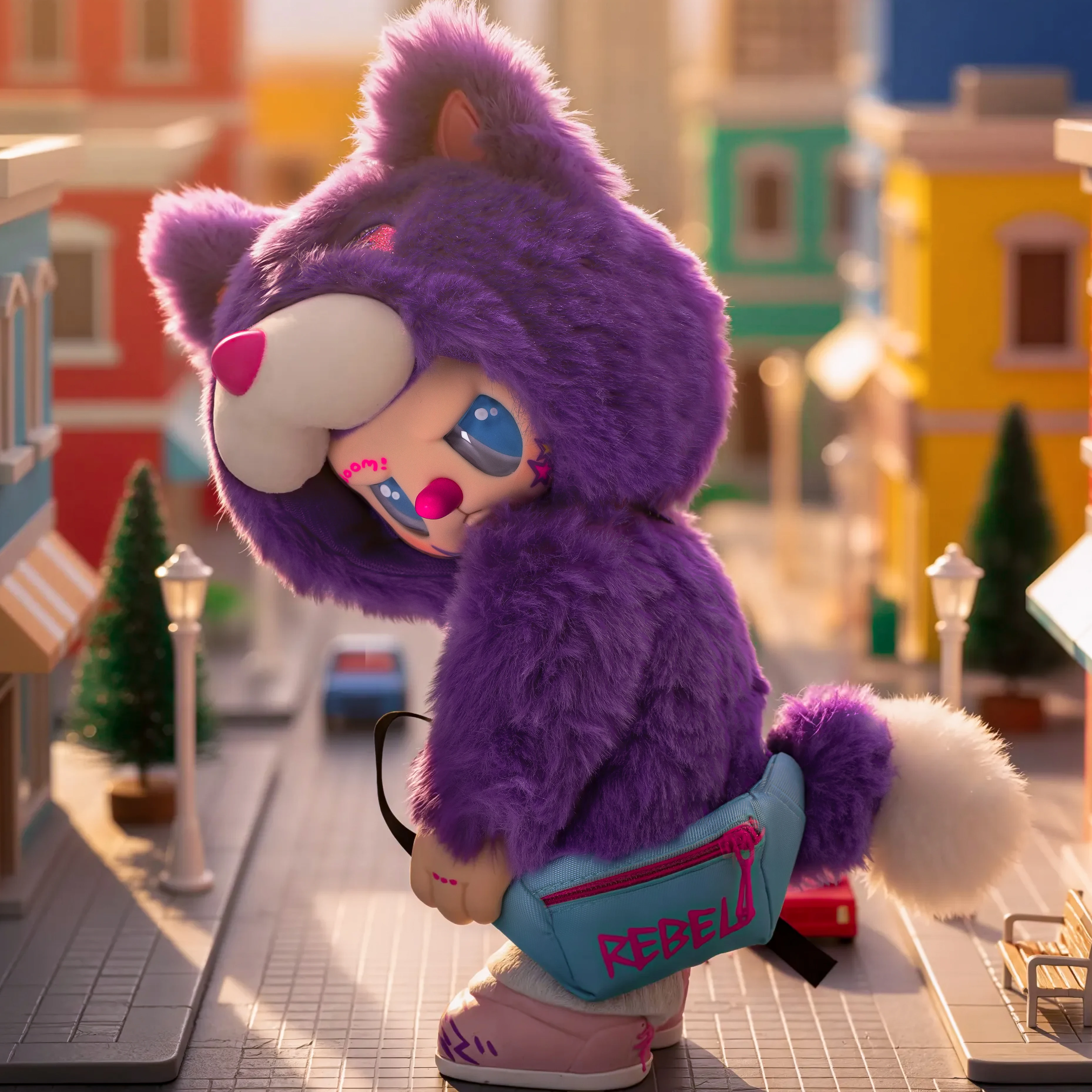 

Chao Sweet Rebel Bear Satchel Little Bear Series слепая коробка шарнирная мобильность виниловая плюшевая кукла популярный кулон подарки для детей