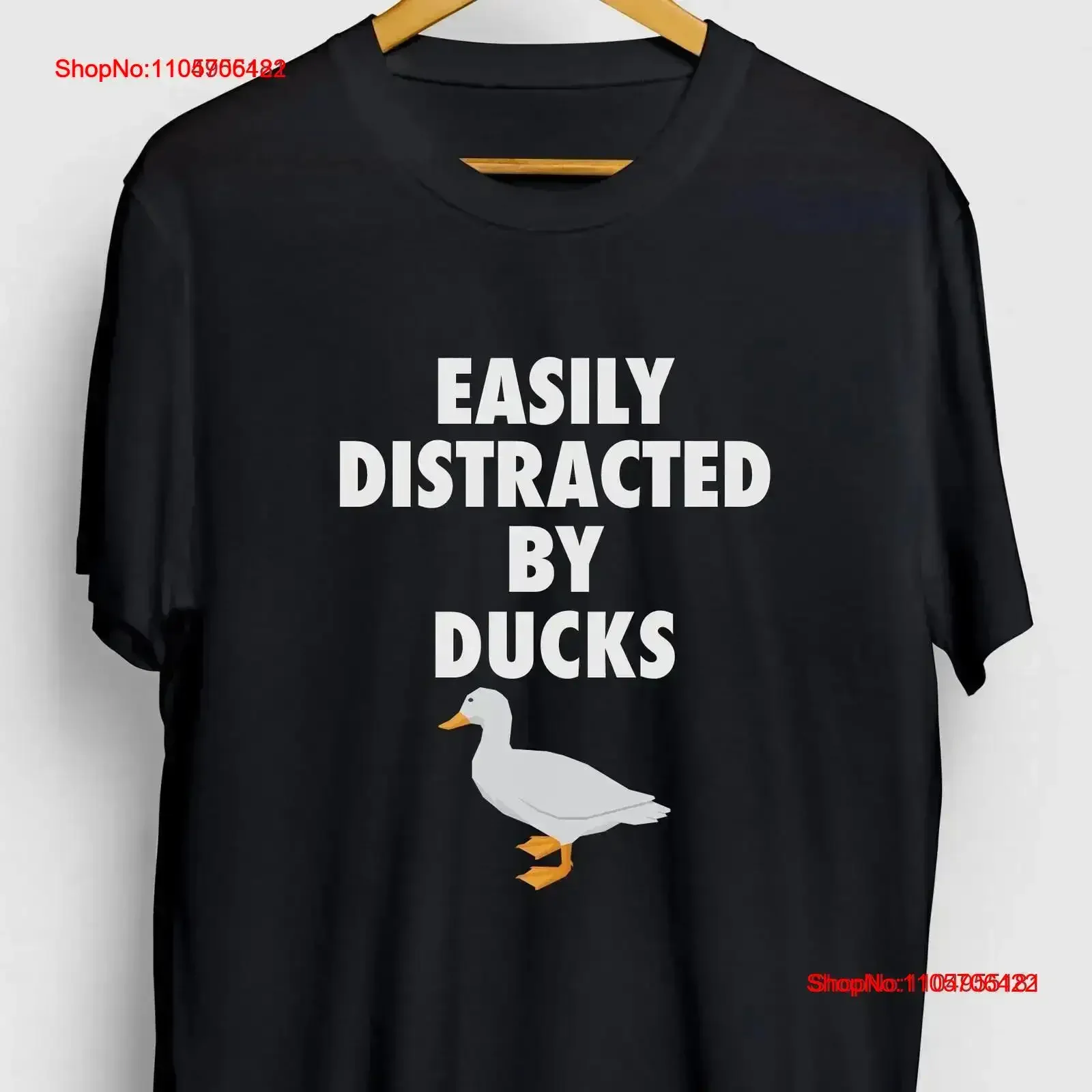 Easily Distracted By Ducks Duck Funny Animal T Shirt Pet tee Youth vintage Washed fashion designer clothes Slightly vintage