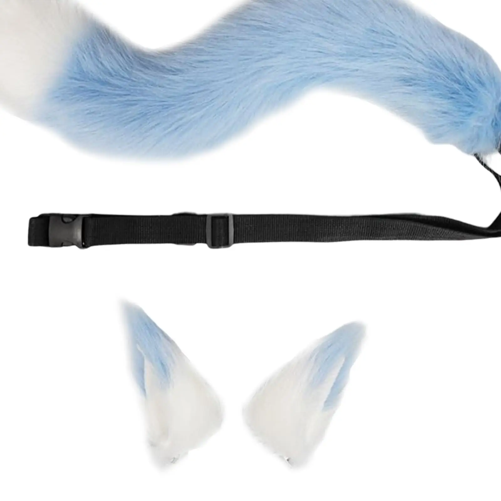 Picture 4: Wolf Ears Tail Cosplay Set Animal Headwear for Performance Props Party