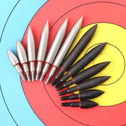 6pcs Arrow Point Tips 100 150 200 250 300 350 Grain Broadheads Screw Thread Arrow head for OD7.5mm Arrow Shaft DIY