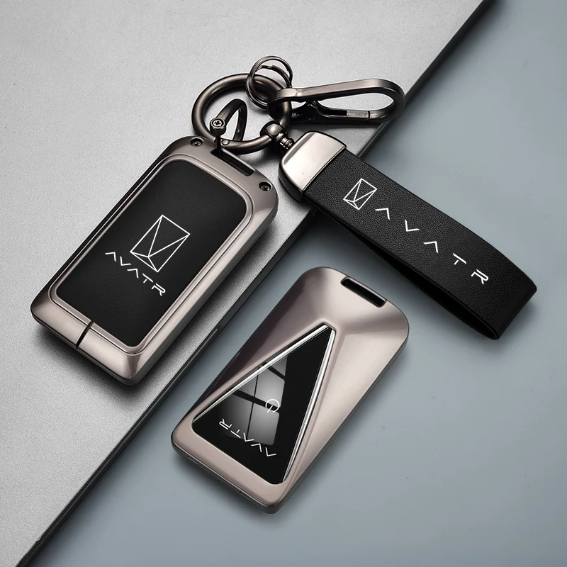 

For Avatr 07 06 12 11 2025 2026 Car Key Case Zinc Alloy Keychain Key Fob Cover Buckle Personalized Protective Case Accessoroes