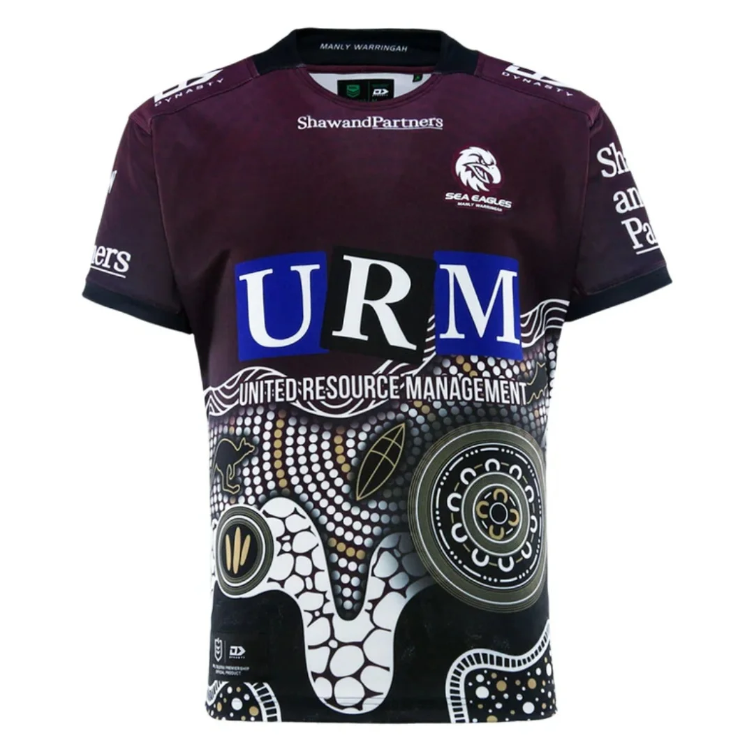 

2025 Sea Eagles Mens Replica Indigenous Jersey - Maroon high-quality