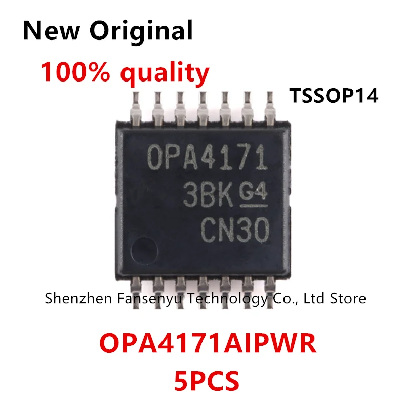 5 個 OPA4171AIPWR OPA4171AIPW OPA4171 TSSOP14 新しいオリジナル ic チップ在庫あり