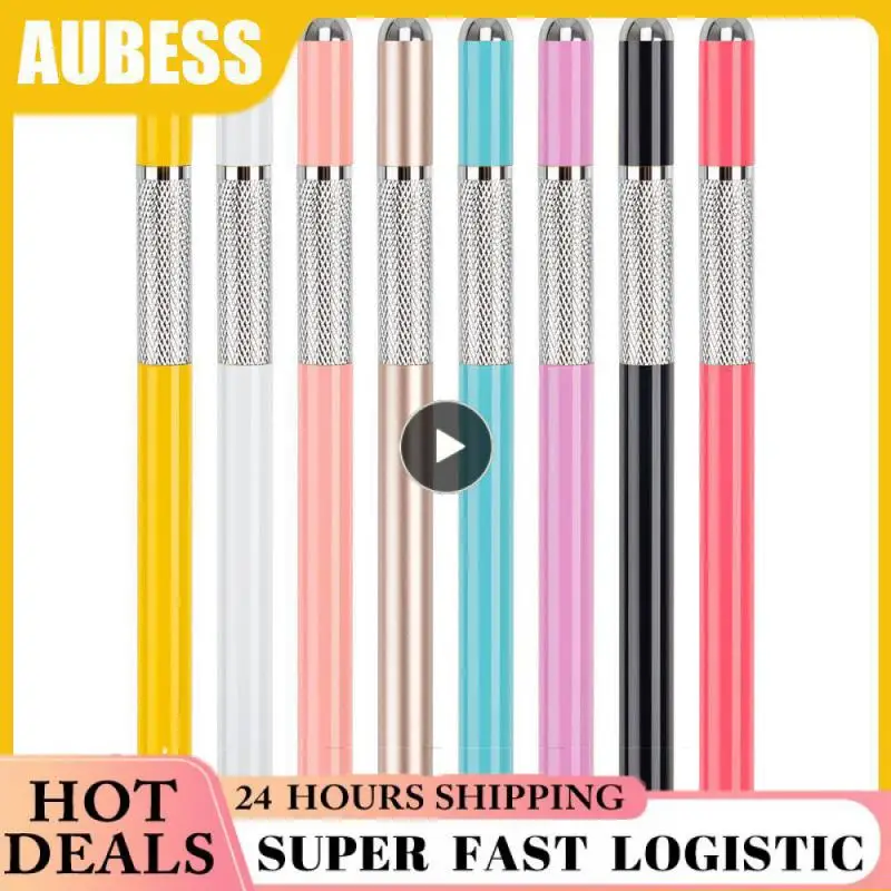 Metal Stylus Light Blue Painting Office Double Head Computer Touch Durable Touch Pen Dual-head Stylus Two In One Suction Pen