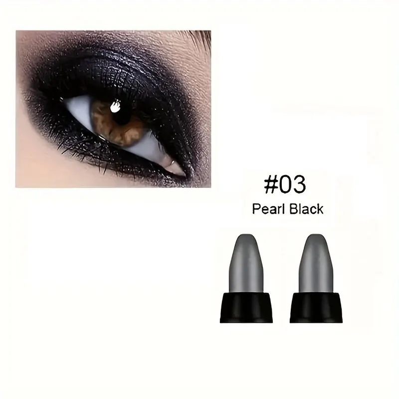 16-kleuren parelmoer eyeliner, kleur glitter waterdichte langdurige oogmake-up niet-vlekkende eyeliner