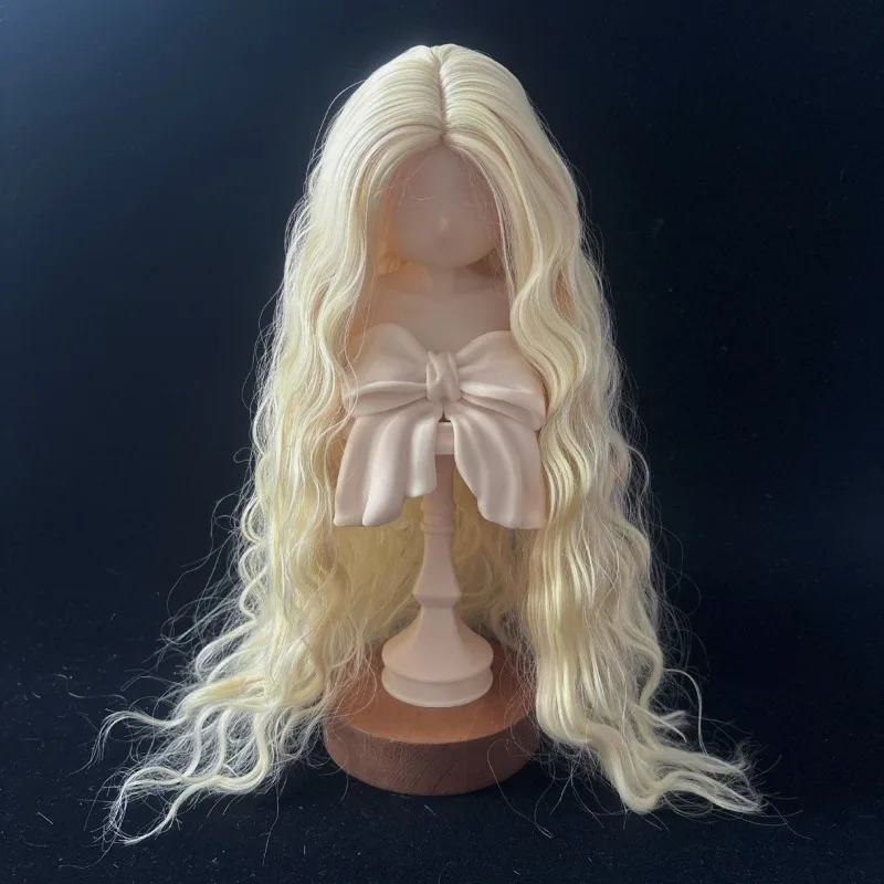 1/3&1/4&1/6 Doll General Soft Long Curly Hair Simulation Doll Dress Up Modifiable Wig Cover BJD Doll DIY Ripple Multicolored Wig