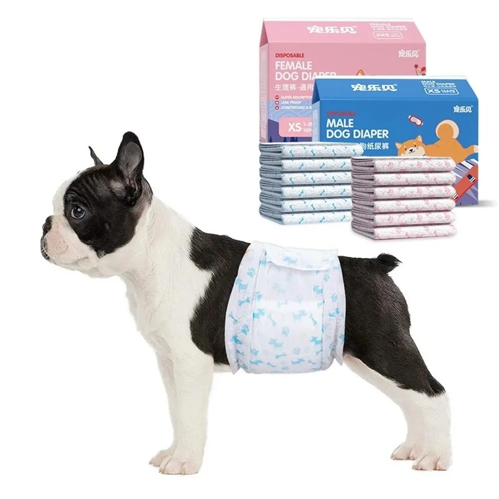 Comfortable Soft Disposable Dog Diapers Super Absorbent Leak Proof Doggie Diaper Puppy Shorts Female Male Dogs Nappies Pants