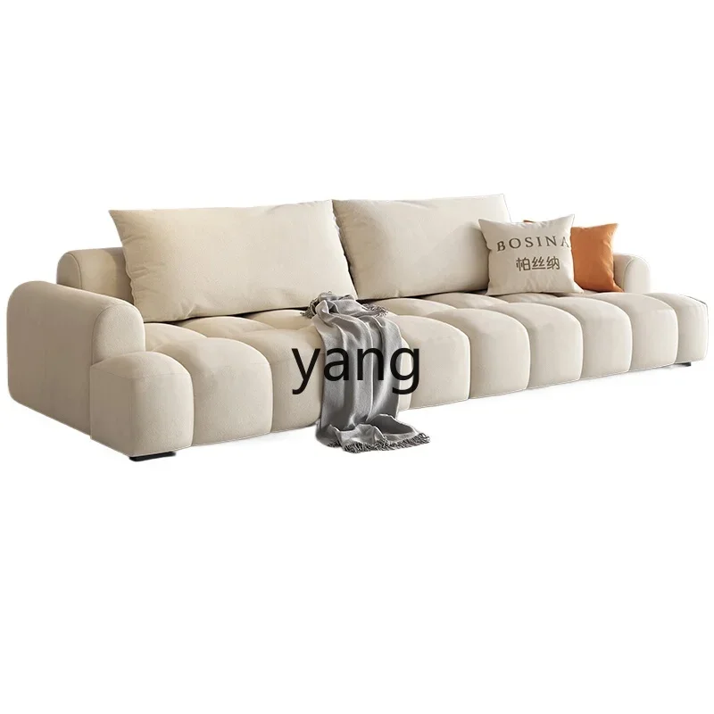 XYY fabric sofa French cream style cat scratching cloth modern living room piano key sofa