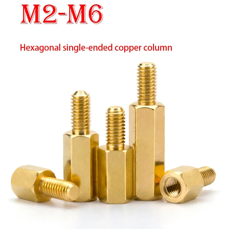 M2 M2.5 M3 M4 M5 M6 Brass Motherboard Standoff PCB Support Pillars Hexagon Threaded Board Stud Bracket Racks Spacers Screw Bolt