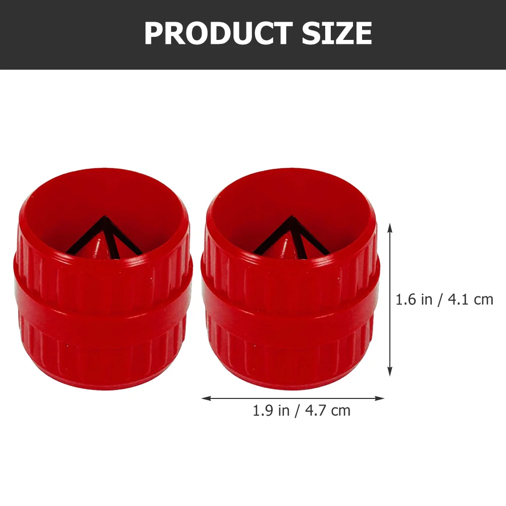 

2pcs Deburring Tool For Copper Pvc Pipes Inner Outer Reamer Plumbing Tools Plastic Pipe Finishing Hardened Steel Blades