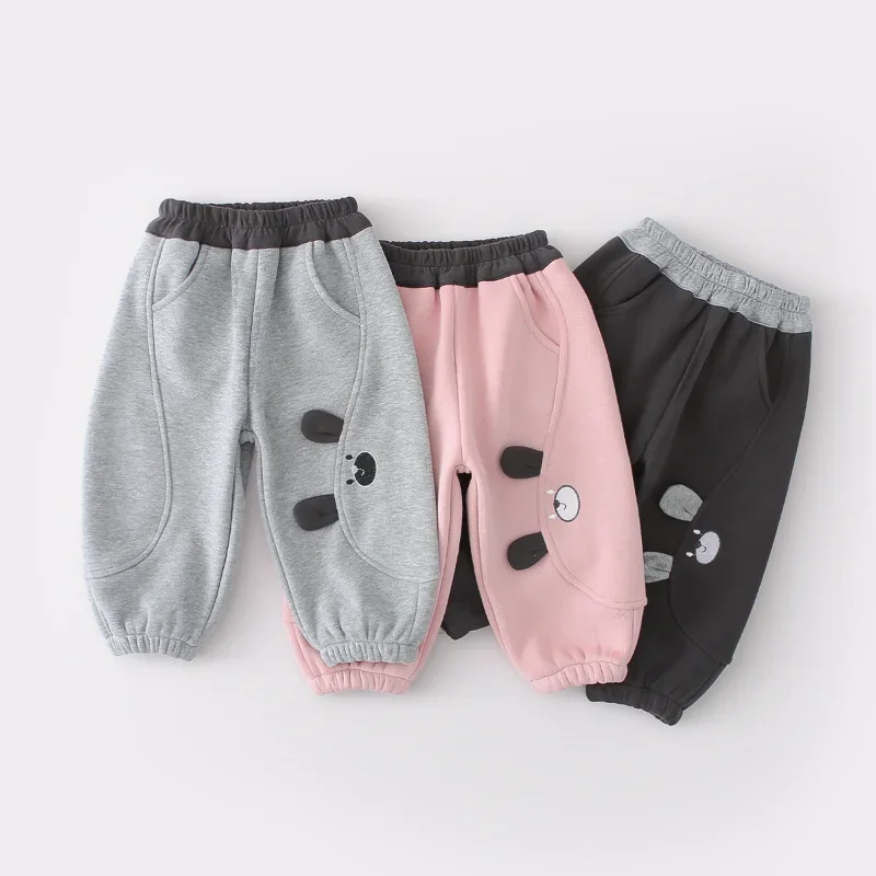 

New Autumn Winter Fashion Baby Boys Clothes Children Thicken Warm Pants Toddler Girls Clothing Infant Trousers Kids Sportswear