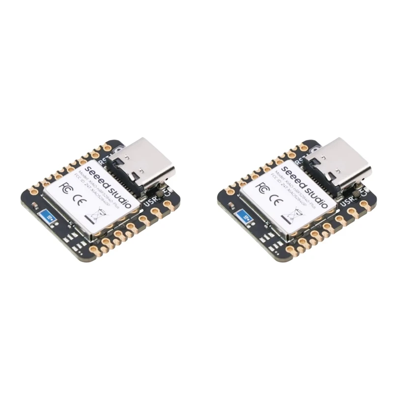 2X Seeed Studio XIAO NRF52840 Plus, макетная плата, 20 графических процессоров, Bluetooth 5,0/BLE/NFC для Arduino/MicroPython