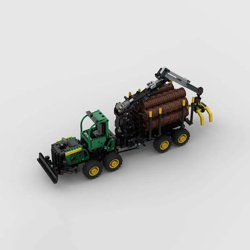 MOC- 167194   High-tech Engineering Fahrzeug Bausteine 1210E Rad kran Fahrzeug Modell Ziegel Spielzeug kinder Sammlung Geschenke