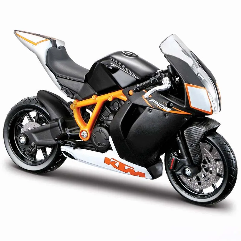 Bburago 1:18 KTM 1190 RC8 R Static Die Cast Vehicles Collectible Hobbies Motorcycle Model Toys