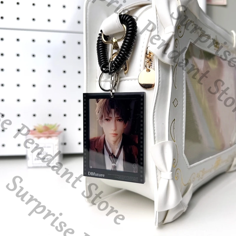 Anime amor e espaço profundo rafayel cosplay dos desenhos animados chaveiro mascote filmes reversão pingente ornamento acessório chaveiro ambido presente