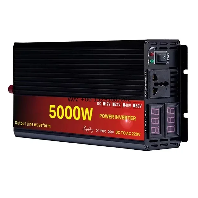 

Pure Sine Wave Car Solar Power Inverter Single Phase 1000W-5000W 12V 24V 48V DC AC 220V for Ukraine