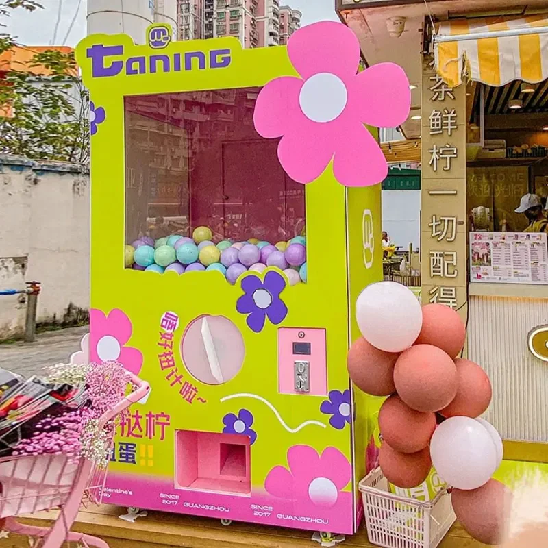 Commercial Street Large Twisting Egg Lottery Machine Customizable Outdoor Amusement Interactive Equipment Factory Direct Vending