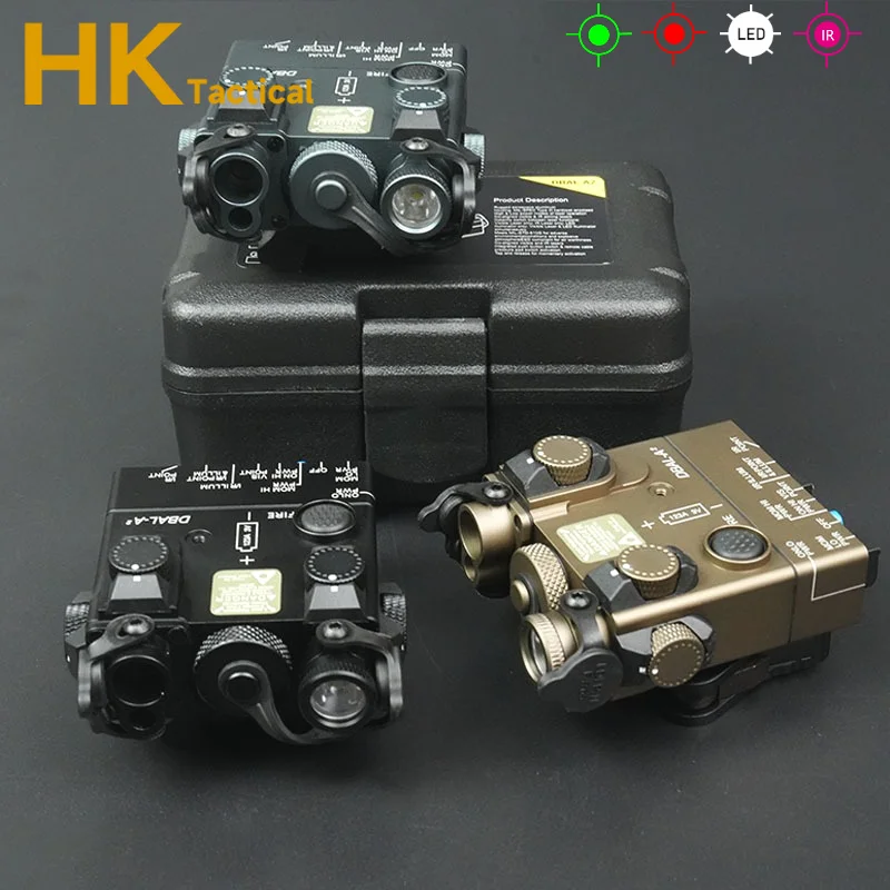 

Sotac Tactics DBAL-A2 Laser Red Green Laser/ LED White Light/IR Laser Metal Hunting Weapons Laser Indicator Fit 20MM Rail