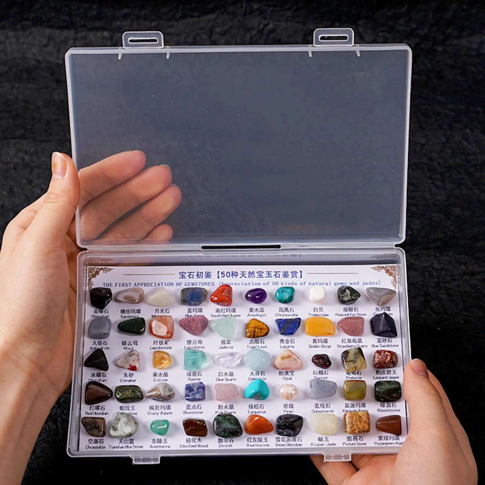 50 Pieces Rough Stones, Mineral Rocks, Children's Geological Stones Collection for Gift