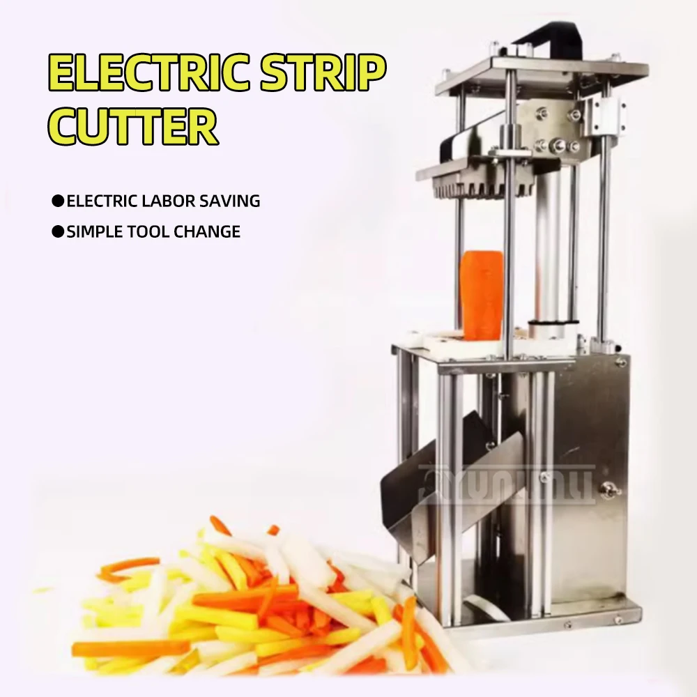 Коммерческая машина для измельчения овощей, резак для картофельных полосок, вертикальная машина для резки из нержавеющей стали, процессор для картофеля фри