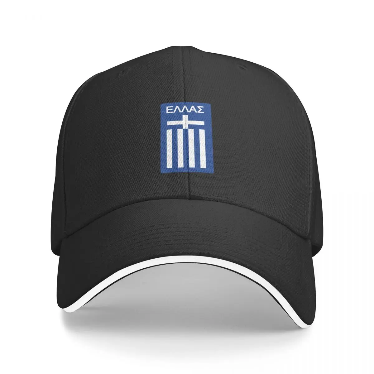 

Greece in greek flag Baseball Cap Luxury Hat Christmas Hat Rugby Beach Bag For Girls Men's