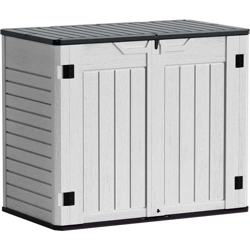 Outdoor Storage Shed 4 x 2 ft. Utility Tool Shed Resin Storage Garden Shed with Door & Lock for Patio Storage, White