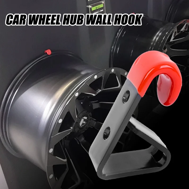 Car Wheel Rim Hub Hanging Metal Hook Tire Mount Holder for Shop Display Exhibition Room Stand Rack Wall Mounted Racing Hooks