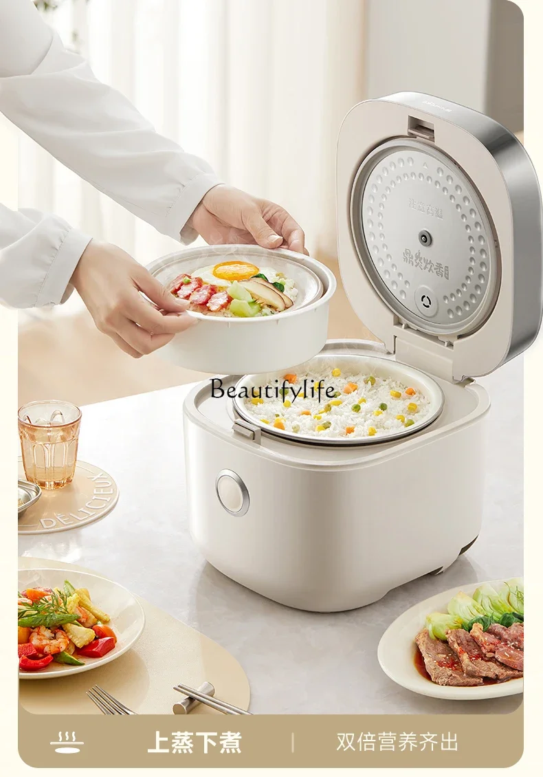 Household enamel liner 3 liters micro-pressure rice cooker 3-4-5 people make soup and porridge cooking pot