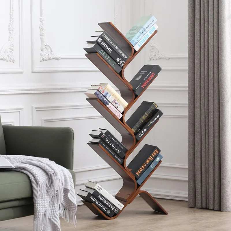 

Creative Tree Design Solid Wood Material Can Be Used As A Floor Standing Bookshelf Living Room Against The Wall Simple Bookshelf