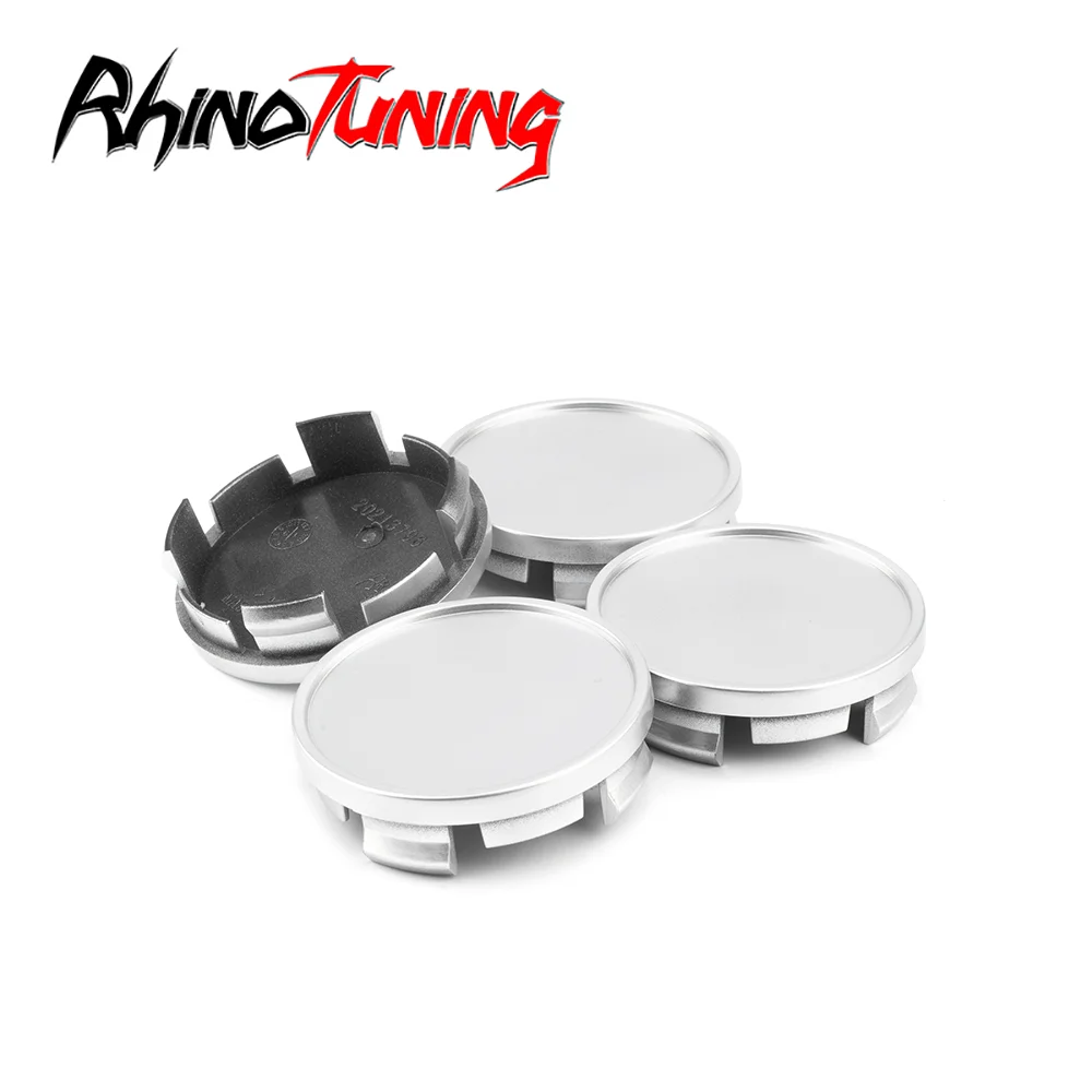 

Rhino Tuning 4pcs 63mm(2.48in)(+ -1mm)/59mm(2.32in)(+ -1mm) Center Caps for Alloy Wheels Rim Hubcap Interior Accessories