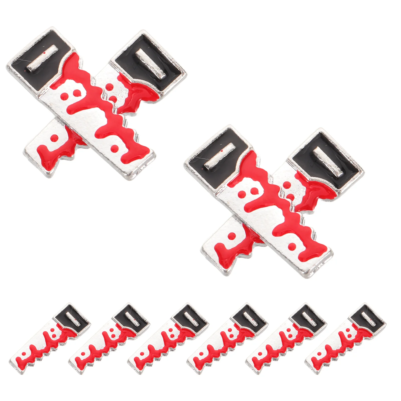 

10Pcs Halloween Nail Charms Blood Blade 3D Alloy Decorations DIY Spooky Manicure Jewelry DIY Blood Nail Charms