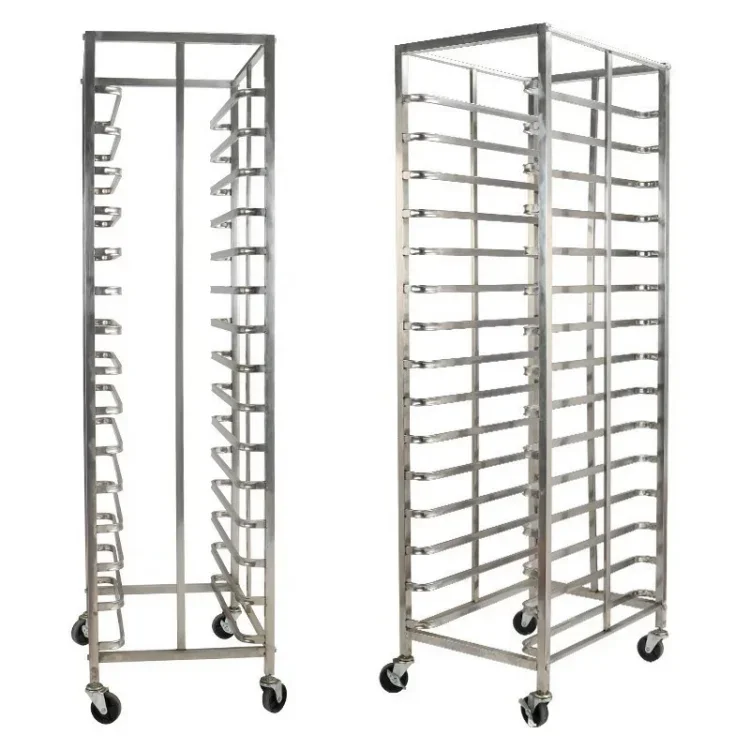 Square Tube Sheet Tube Stainless Steel 201 394 Aluminum Cart Tray Shelf Trolley For Hotels And Restaurants