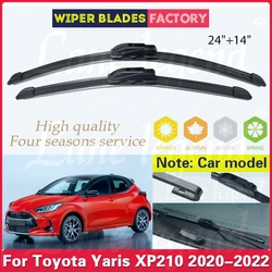 For Toyota Yaris XP210 2020 2021 2022 Car Front Wiper Blades Windshield Windscreen Clean Window Rain Brushes High Quality 24