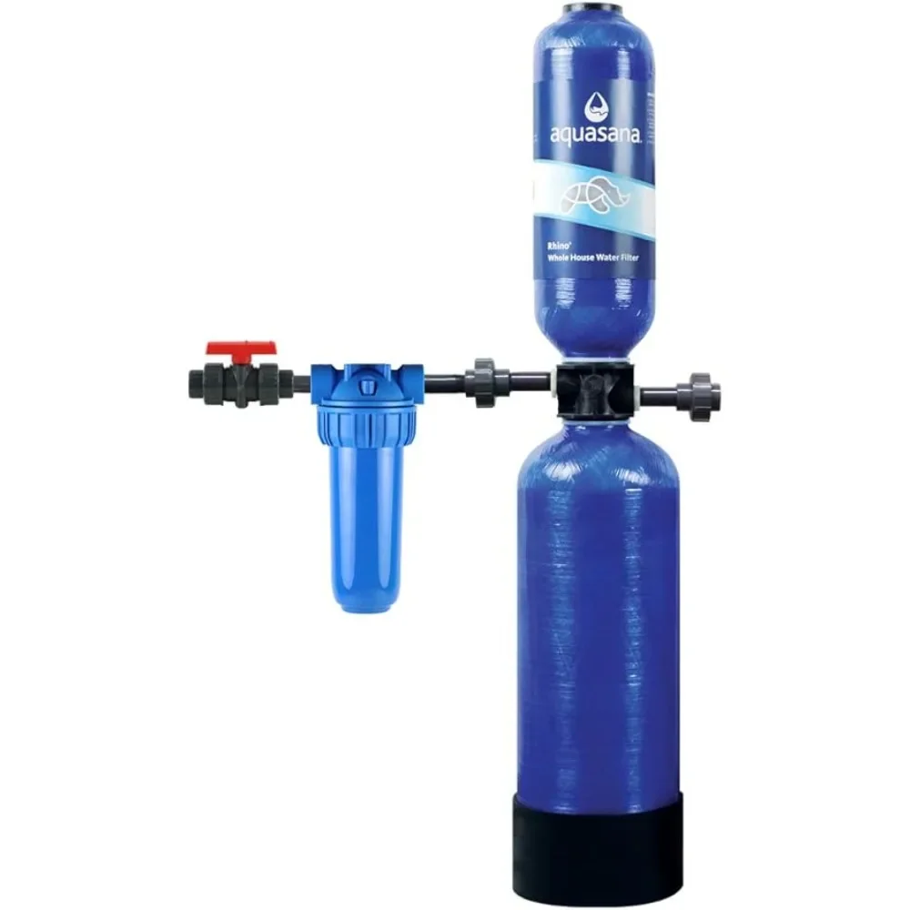 

Aquasana Whole House Water Filter System - Carbon & KDF Home Water Filtration - Filters Sediment & 97% Of Chlorine