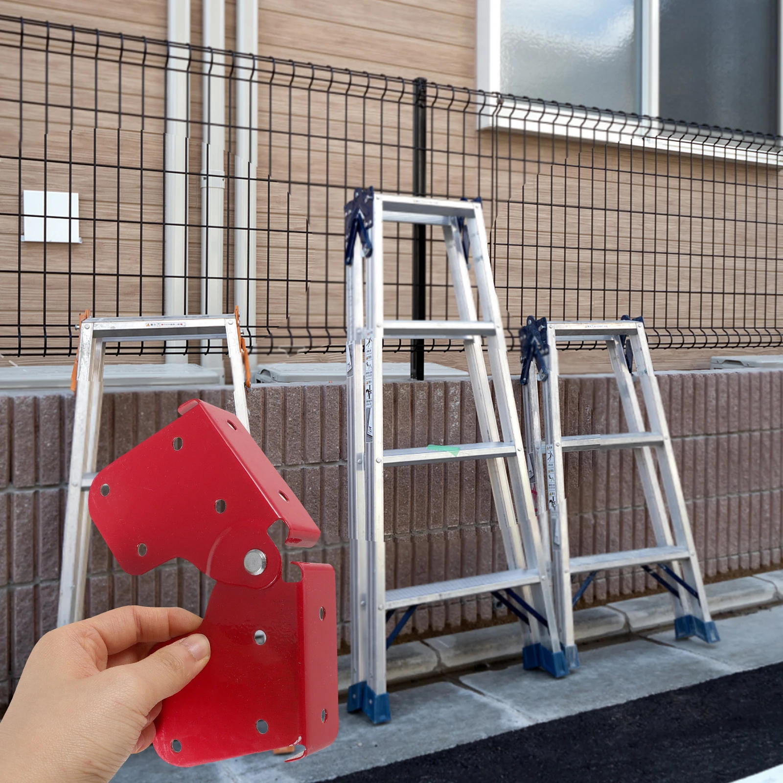 

Aluminum Alloy Reinforced Hinge Durable Metal Step Ladder Connector Heavy Duty Folding Ladder Joint Connector Kit For