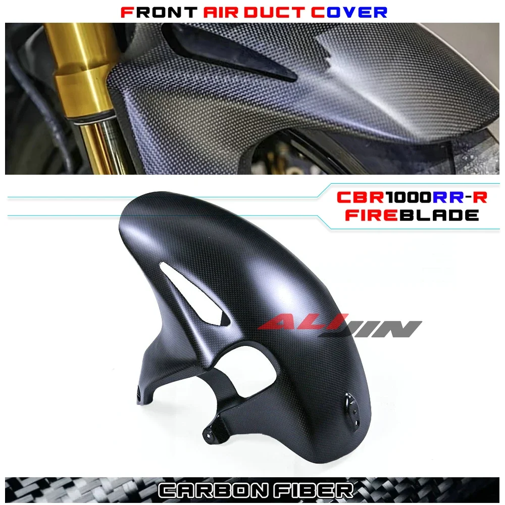 Carbon fiber Motorcycle Front Fairing Fender Mudguard Wheel Tire Splasher Panel For HONDA CBR1000RR-R SP Fireblabe 2021-2024