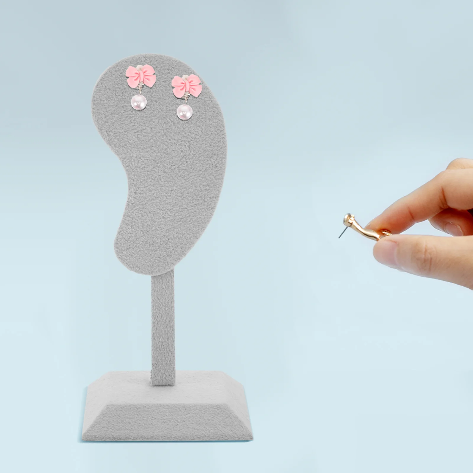 Earrings Organizer Retail Display Holder Simple Decorative Showcase Jewelry Rack Earring Display Stand Earrings Organizer