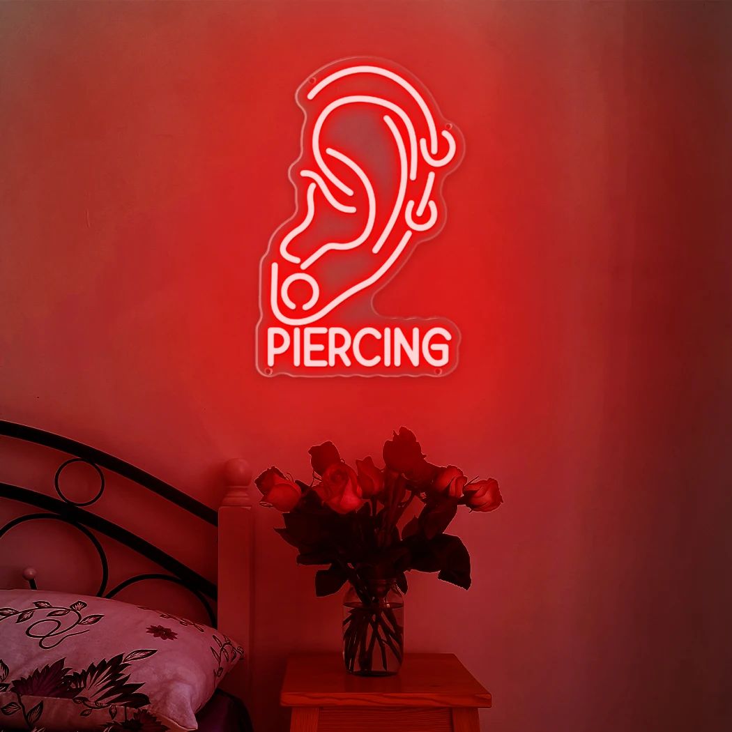 

PIERCING Neon Sign LED Neon Light for Bar Restaurant Club Concert Party Room Wall Decoration lights