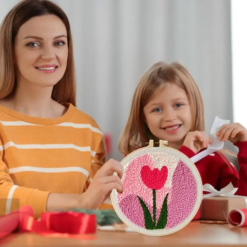 لكمة خياطة عدة زهرة نمط عراف إبرة عدة 20 سنتيمتر/7.87 بوصة لكمة إبرة النسيج الزخرفية لكمة إبرة لوازم ل