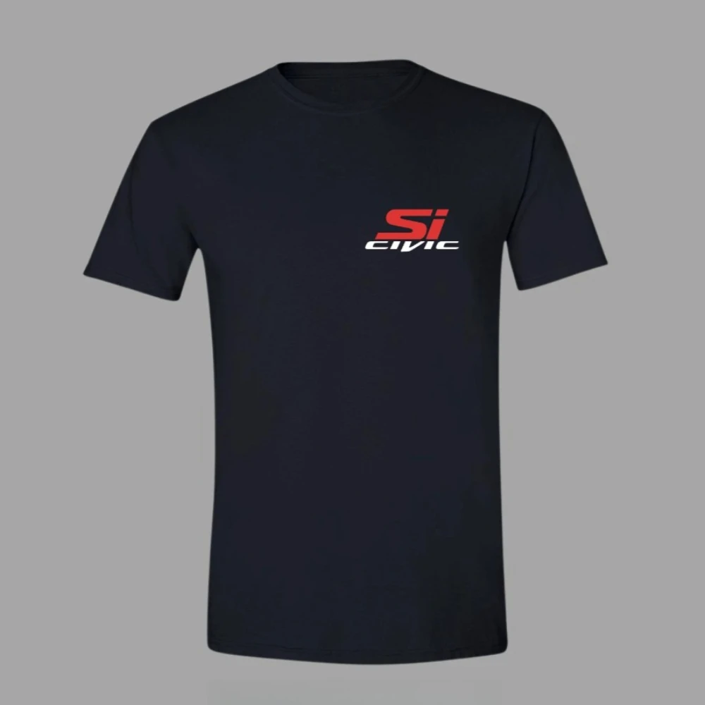

Honda Men's and Women's T-shirt Honda Civic Si Summer Y2k Motorcycle Tee Racing Niche Short-sleeved Spring Cycling Off-road Top