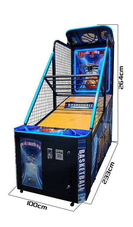 New LCD Basketball Machine Deluxe Basketball Machine Indoor Children's Folding Video Game City Coin Game Machine
