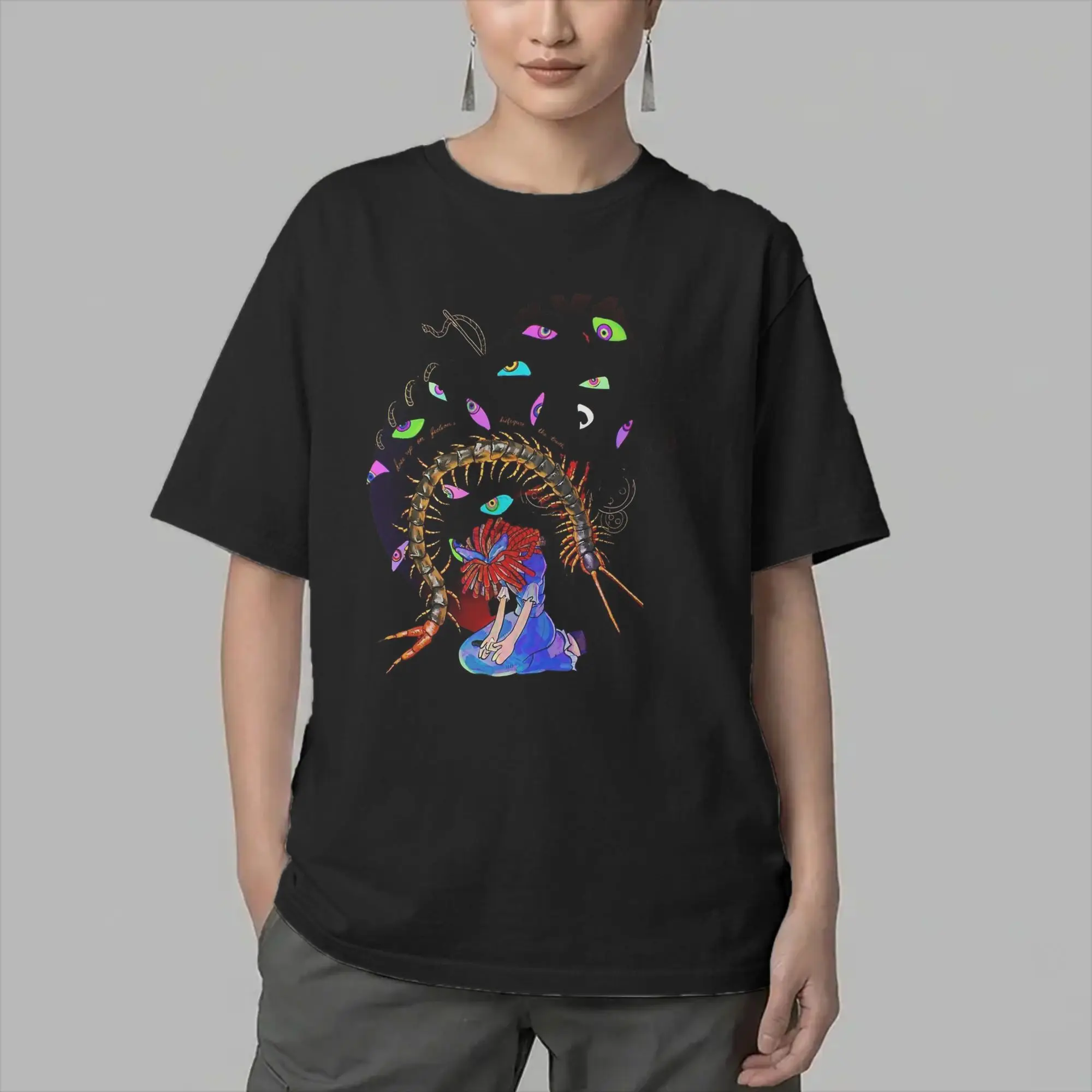 Vintage Cartoon Digitals Circus T-Shirt for Men Crewneck Cotton T Shirt  Short Sleeve Tee Shirt New Arrival Clothes