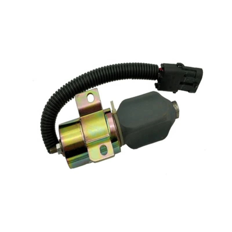 1756ES-24E3ULBIS5  Excavator Parts Diesel Engine Fuel Shutoff Stop Solenoid Valve 24V R200-5
