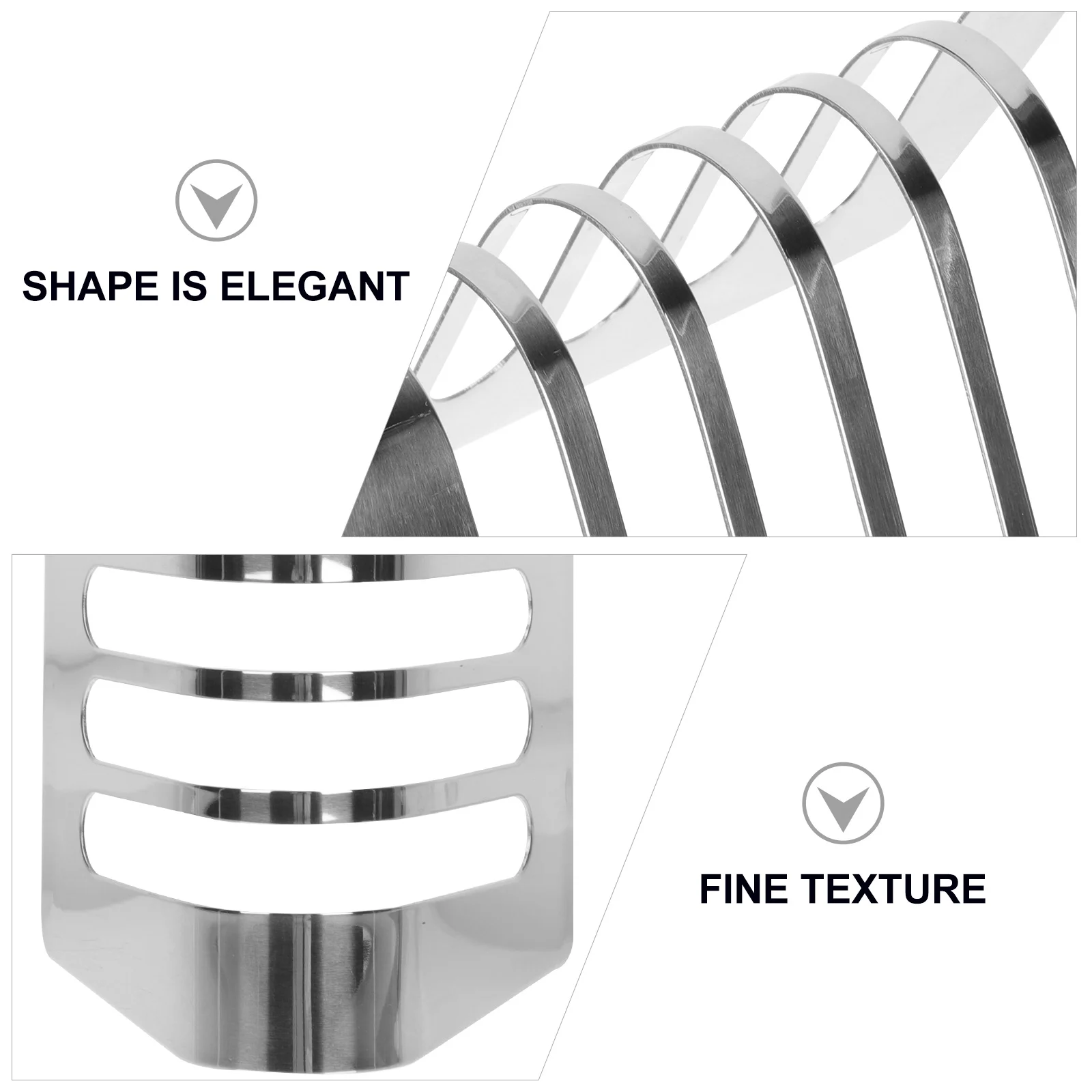 

1pc Bread Rack Stainless Steel Toast Stand Breakfast Tray Sliced Bread Shelf Food Serving Rack For Kitchen Home Party Decoration